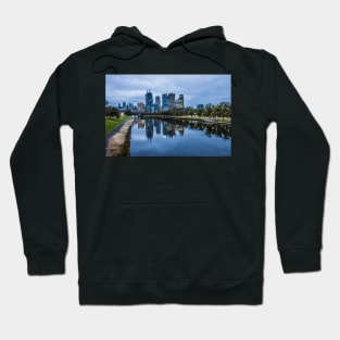 Melbourne from the Swan Street Bridge, Melbourne, Victoria, Australia. Hoodie